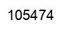 Number 105474 black image