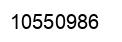 Number 10550986 black image