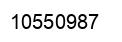 Number 10550987 black image