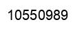 Number 10550989 black image
