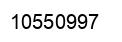 Number 10550997 black image
