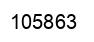 Number 105863 black image