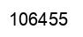 Number 106455 black image