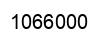 Number 1066000 black image