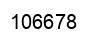 Number 106678 black image