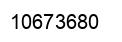 Número 10673680 imagen negro