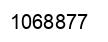 Number 1068877 black image