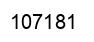 Number 107181 black image