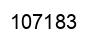 Number 107183 black image