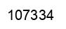 Number 107334 black image