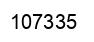Number 107335 black image