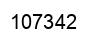 Number 107342 black image