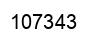 Number 107343 black image