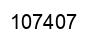 Number 107407 black image