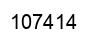 Number 107414 black image
