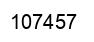 Number 107457 black image