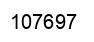 Number 107697 black image