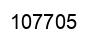 Number 107705 black image
