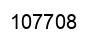 Number 107708 black image