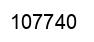 Number 107740 black image