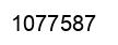 Number 1077587 black image