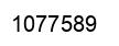 Number 1077589 black image
