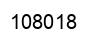 Number 108018 black image