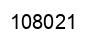 Number 108021 black image