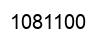 Número 1081100 imagen negro
