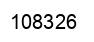 Number 108326 black image