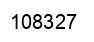 Number 108327 black image