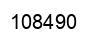 Número 108490 imagen negro