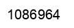 Number 1086964 black image