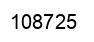 Number 108725 black image