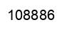 Number 108886 black image
