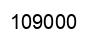 Number 109000 black image