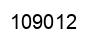 Número 109012 imagen negro