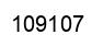 Number 109107 black image