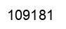 Number 109181 black image