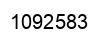 Number 1092583 black image