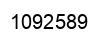 Number 1092589 black image