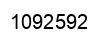 Number 1092592 black image