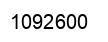 Number 1092600 black image