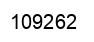 Number 109262 black image