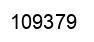Number 109379 black image
