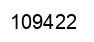 Number 109422 black image