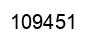 Número 109451 imagen negro