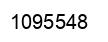 Number 1095548 black image