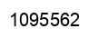 Number 1095562 black image