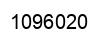 Number 1096020 black image